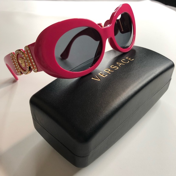 Versace Accessories - Versace Authentic Women’s Fuchsia Pink Sunglasses with Grey Lenses. Brand New!